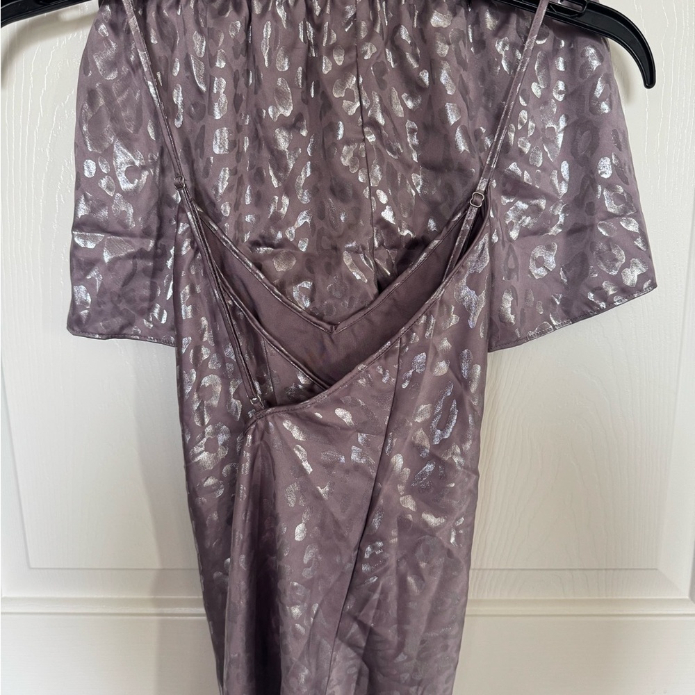 Victoria’s Secret Purple Leopard Print Sleepwear Set - Picture 2 of 4